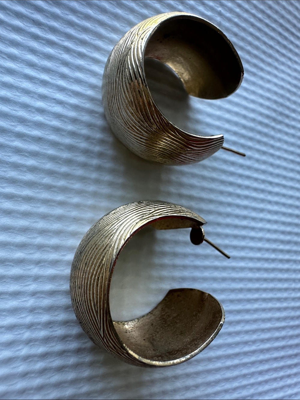 Gold-Tone Twisted Hoop Earrings - Women Jewelry